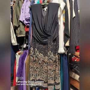 NWOT Coldwater Creek 12P black/cream dress